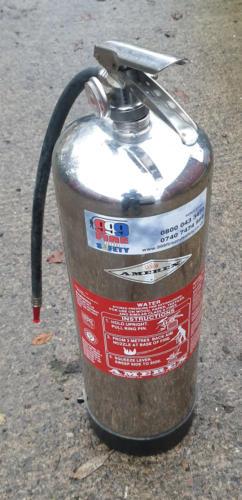 Condemened Stainless Steel Fire Extinguisher